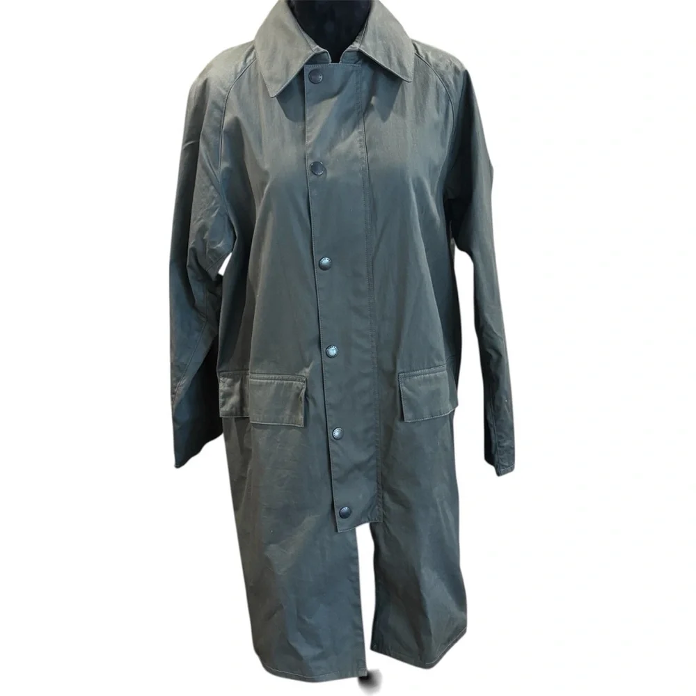 Barbour White Label Casual Urban Trench Jacket,size 38,Olive/Sage Green,Modern - Picture 2 of 14